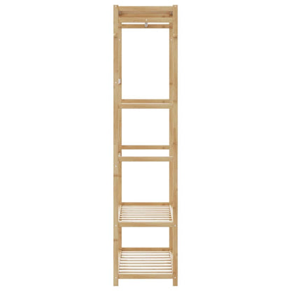 vidaXL Clothes Rack with Shelves 80x40x175 cm Bamboo 4