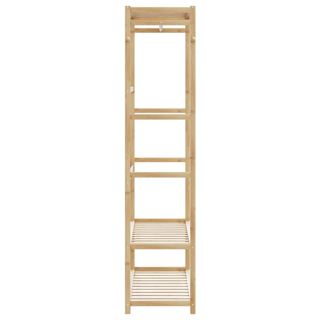 vidaXL Clothes Rack with Shelves 110x40x175 cm Bamboo 4