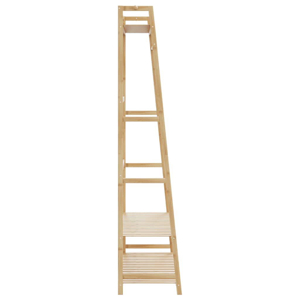 vidaXL Clothes Rack with Shelves 110x40x180 cm Bamboo 5