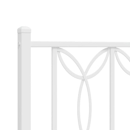 vidaXL Metal Replace Headboard White 160 cm 5