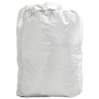 vidaXL Car Cover for SUV with Buckle Straps Full Silver L PEVA 3