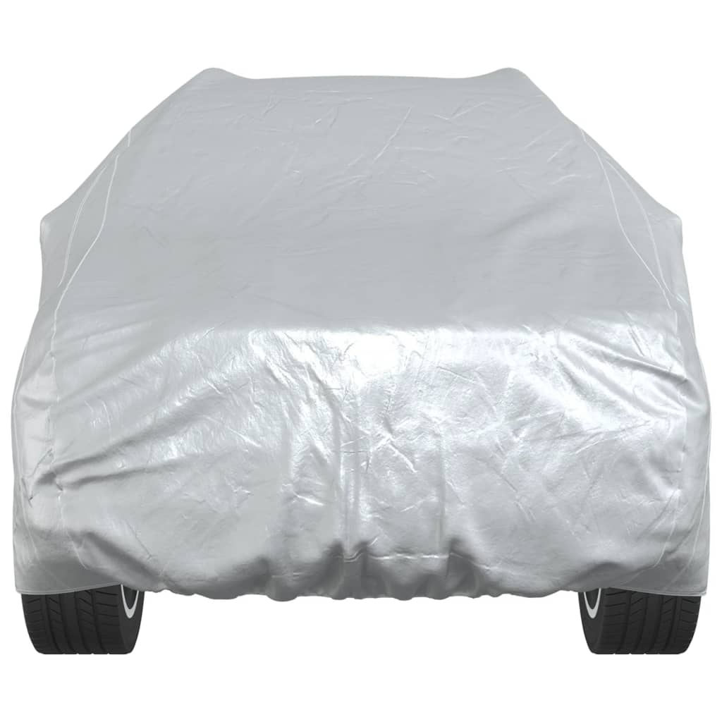 vidaXL Car Cover for SUV with Buckle Straps Full Silver L PEVA 5