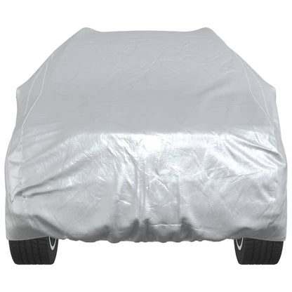 vidaXL Car Cover for SUV with Buckle Straps Full Silver L PEVA 5
