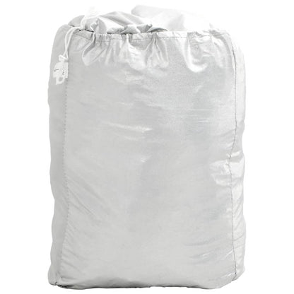 vidaXL Car Cover for SUV with Buckle Straps Full Silver XL PEVA 3