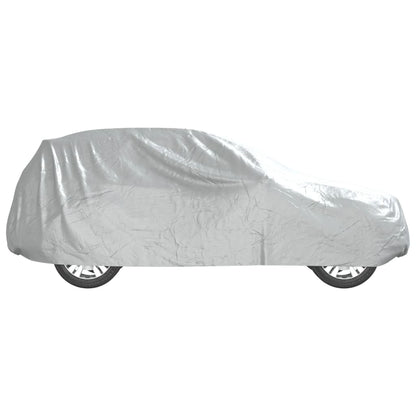 vidaXL Car Cover for SUV with Buckle Straps Full Silver XL PEVA 6