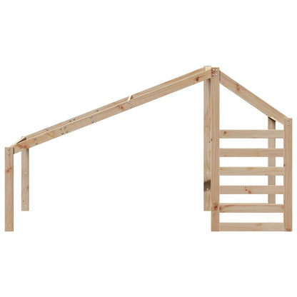 Kids' Bed Roof Solid Wood Pine Natural 198 cm 87 cm