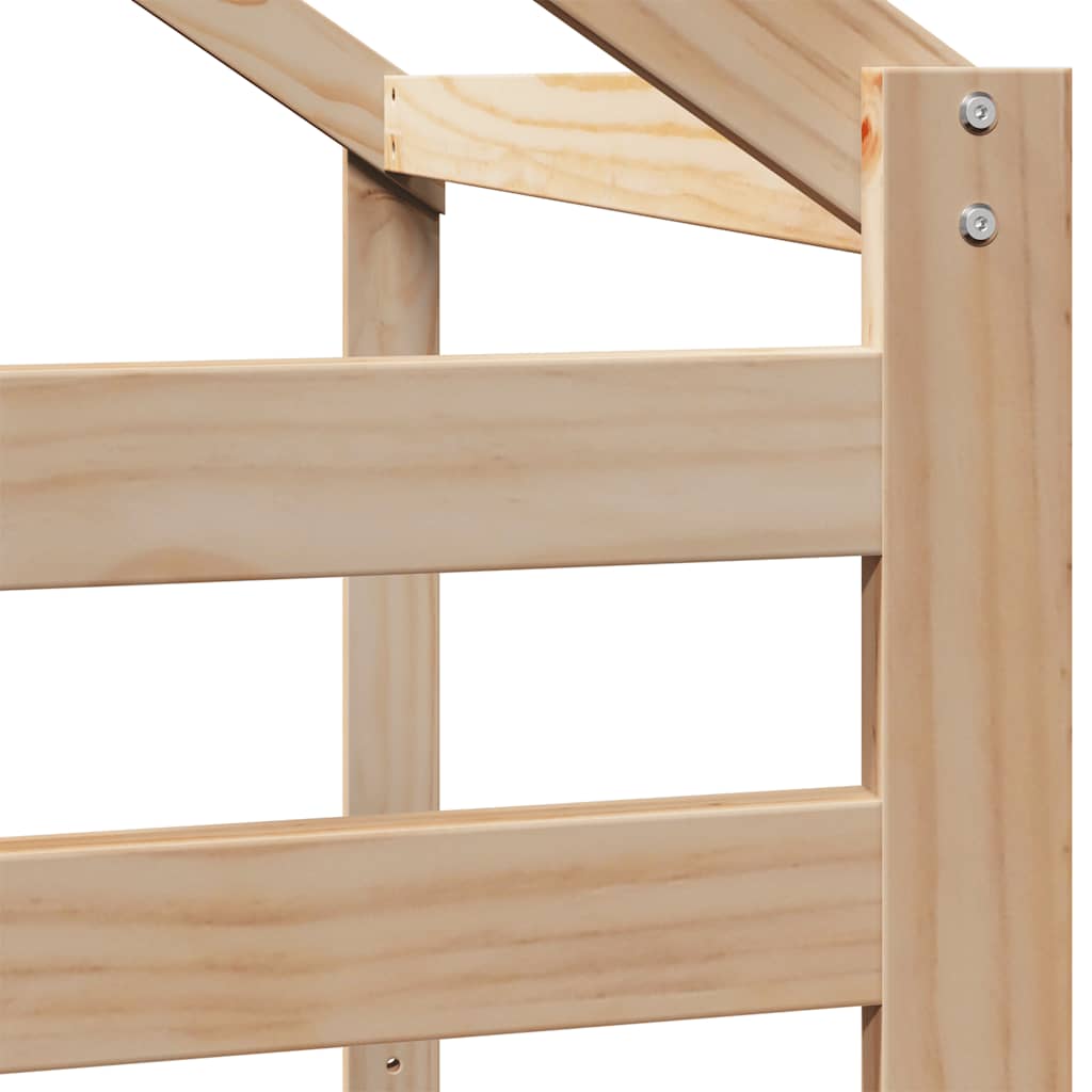 vidaXL Kids'Bed Roof 198x87x113 cm Solid Wood Pine 6