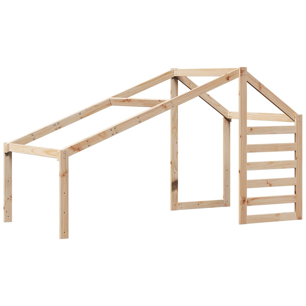 vidaXL Kids' Bed Roof 188x97x113 cm Solid Wood Pine 2