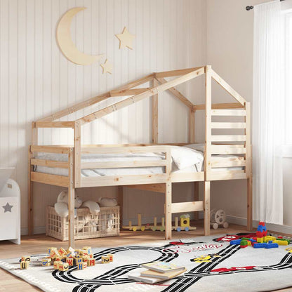 vidaXL Kids' Bed Roof 188x97x113 cm Solid Wood Pine 1