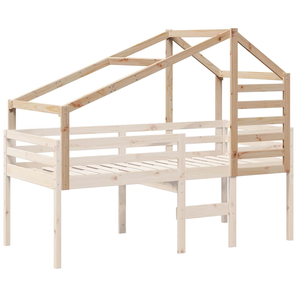 vidaXL Kids' Bed Roof 188x82x113 cm Solid Wood Pine 3