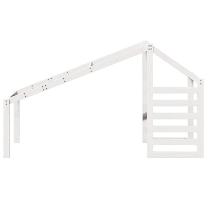 Kids' Bed Roof Solid Wood Pine White 188 cm 82 cm