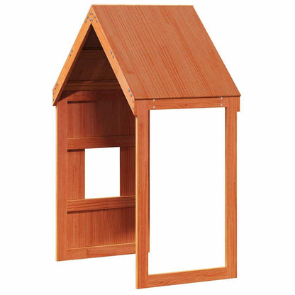 vidaXL Kids' Bed Roof Wax Brown 60x99x139.5 cm Solid Wood Pine 6