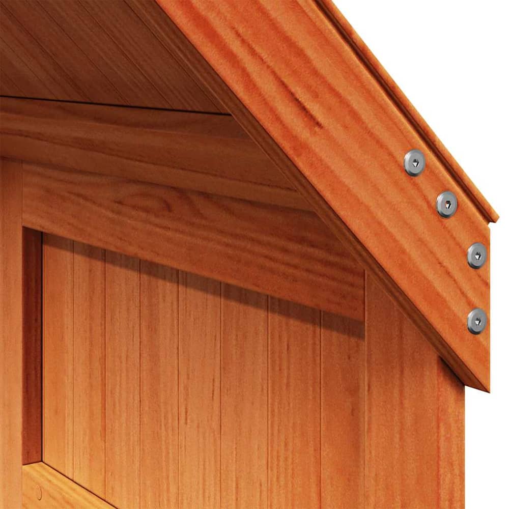 Kids' Bed Roof 60x89x134.5 cm Solid Wood Pine Wax brown 139.5 cm 99 cm