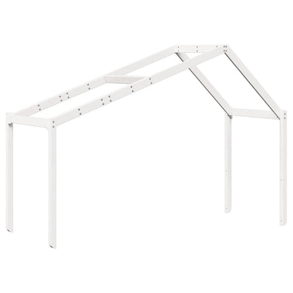 vidaXL Kids' Bed Roof White 213x95.5x144.5 cm Solid Wood Pine 2