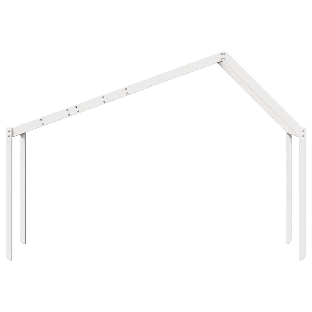 vidaXL Kids' Bed Roof White 213x95.5x144.5 cm Solid Wood Pine 4