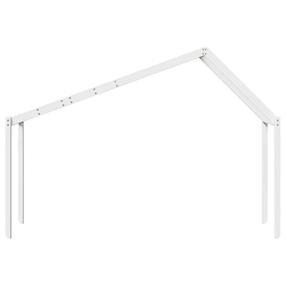 vidaXL Kids' Bed Roof White 213x95.5x144.5 cm Solid Wood Pine 4