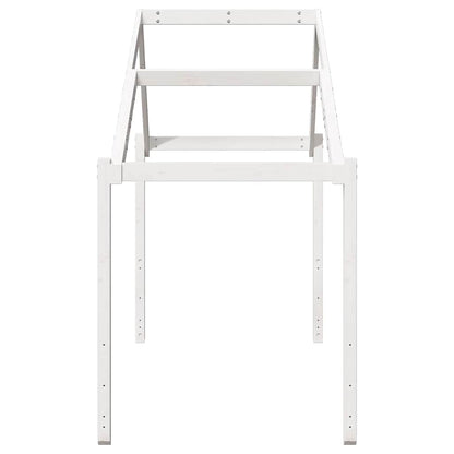 vidaXL Kids' Bed Roof White 213x95.5x144.5 cm Solid Wood Pine 5