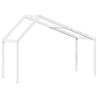 vidaXL Kids' Bed Roof White 213x95.5x144.5 cm Solid Wood Pine 6
