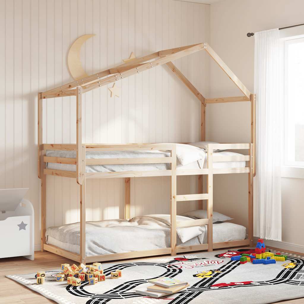 vidaXL Kids' Bed Roof 213x85.5x144.5 cm Solid Wood Pine 1