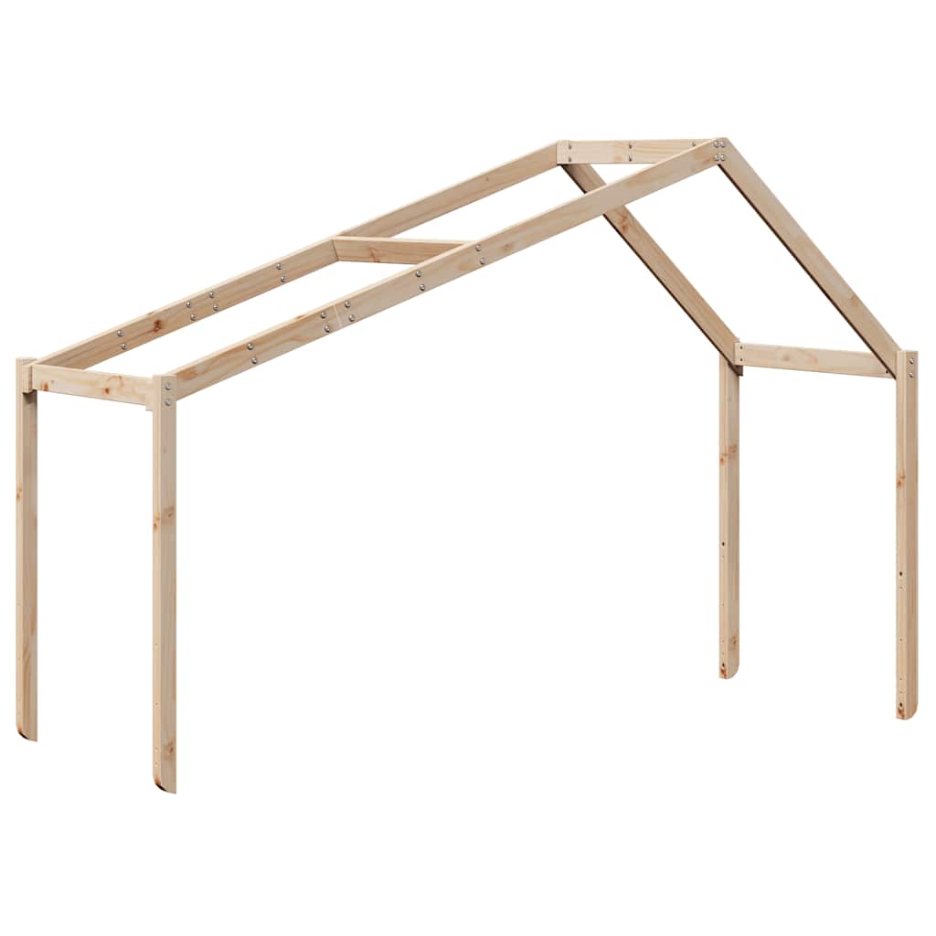 vidaXL Kids' Bed Roof 203x95.5x142 cm Solid Wood Pine 2