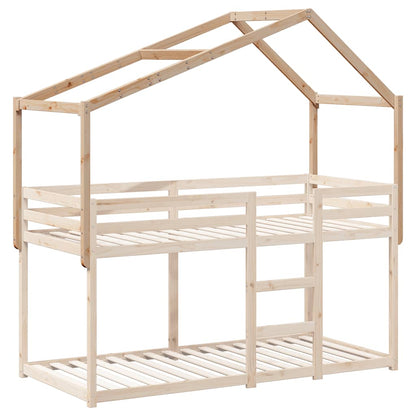 vidaXL Kids' Bed Roof 203x95.5x142 cm Solid Wood Pine 3