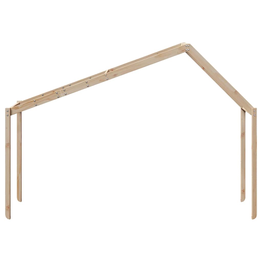 vidaXL Kids' Bed Roof 203x95.5x142 cm Solid Wood Pine 4