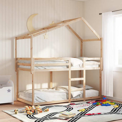vidaXL Kids' Bed Roof 203x95.5x142 cm Solid Wood Pine 1