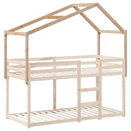 vidaXL Kids' Bed Roof 203x80.5x142 cm Solid Wood Pine 3