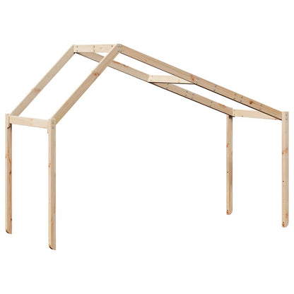 vidaXL Kids' Bed Roof 203x80.5x142 cm Solid Wood Pine 6