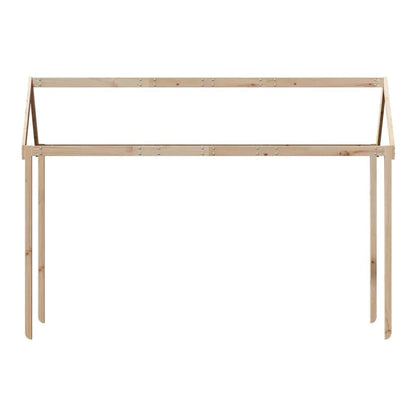 Kids' Bed Roof 207x95.5x159 cm Solid Wood Pine Natural 151.5 cm 80.5 cm