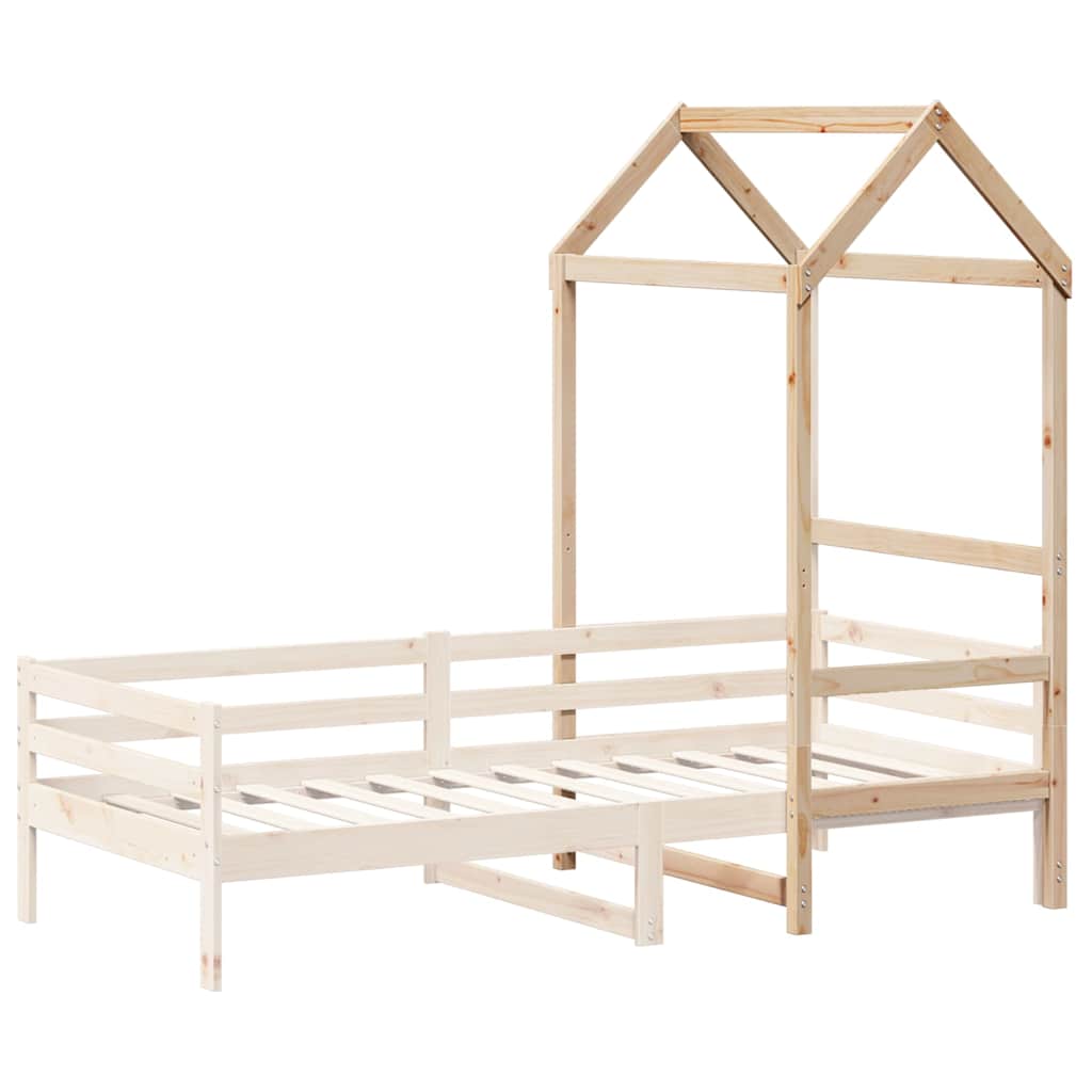 vidaXL Kids' Bed Roof 98x70x176.5 cm Solid Wood Pine 3