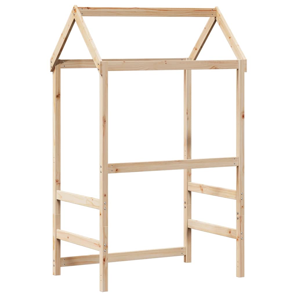 vidaXL Kids' Bed Roof 98x70x176.5 cm Solid Wood Pine 6