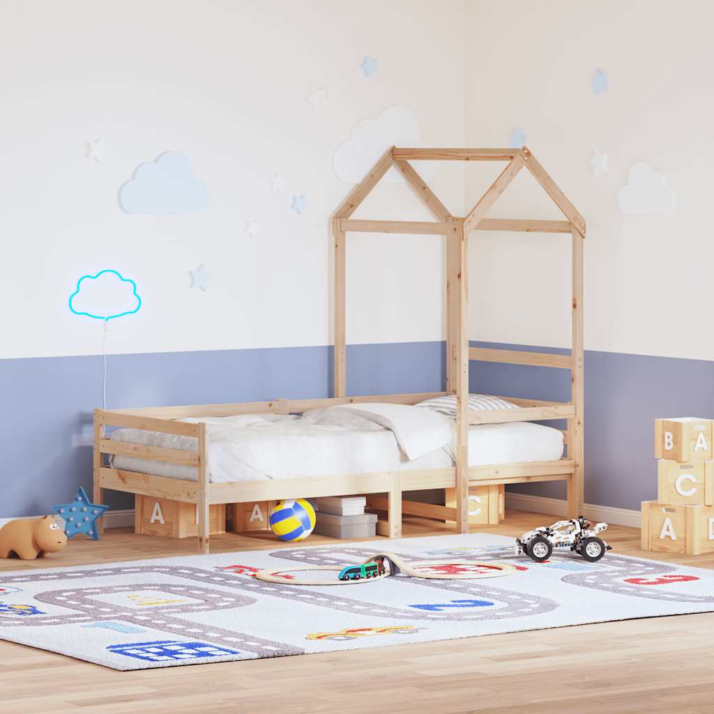 vidaXL Kids' Bed Roof 98x70x176.5 cm Solid Wood Pine 1