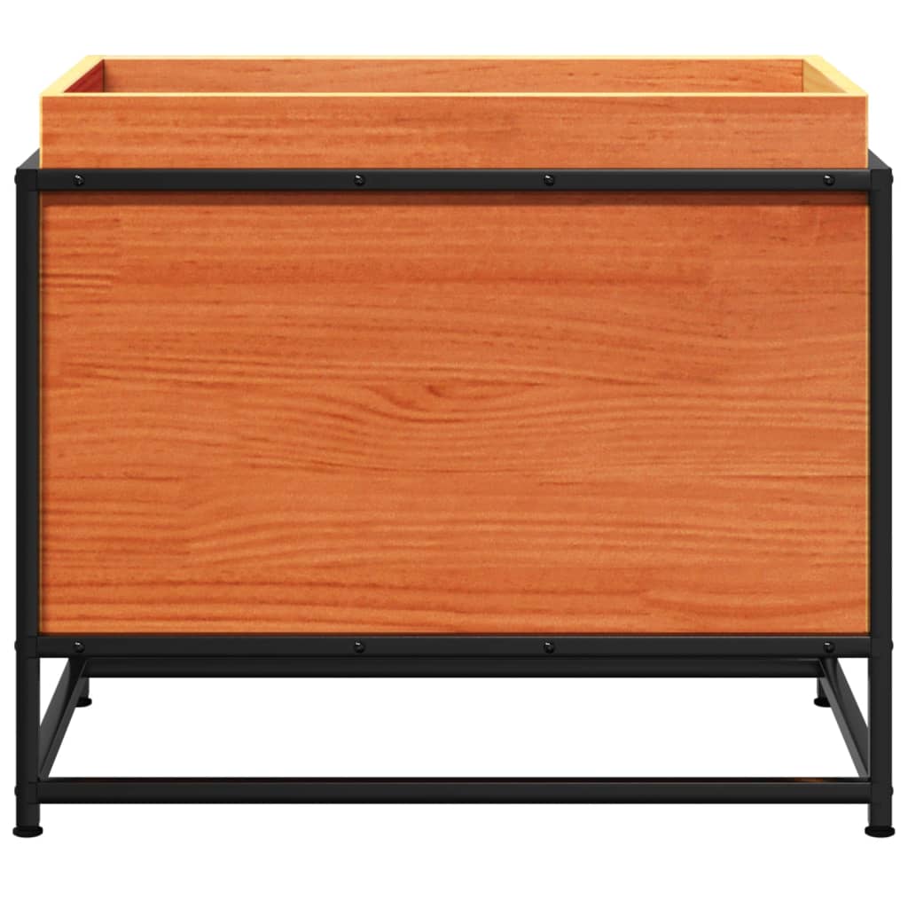 vidaXL Garden Planter Wax Brown 60x40x50 cm Solid Wood Pine 5
