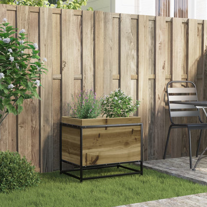 vidaXL Garden Planter 60x40x50 cm Impregnated Wood Pine 3