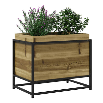 vidaXL Garden Planter 60x40x50 cm Impregnated Wood Pine 4
