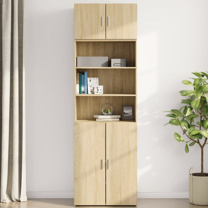 vidaXL Wall Cabinet Sonoma Oak 70x42.5x40 cm Engineered Wood 3