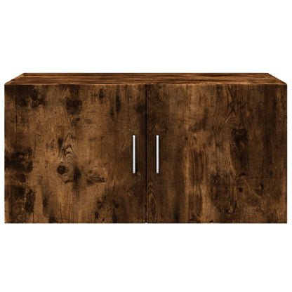 vidaXL Wall Cabinet Smoked Oak 80x42.5x40 cm Engineered Wood 4