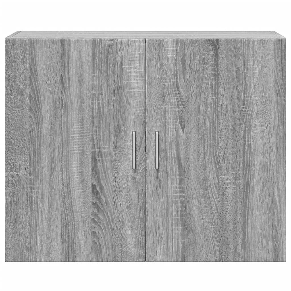 vidaXL Wall Cabinet Grey Sonoma 80x42.5x64 cm Engineered Wood 4