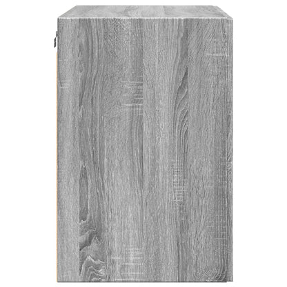 vidaXL Wall Cabinet Grey Sonoma 80x42.5x64 cm Engineered Wood 5