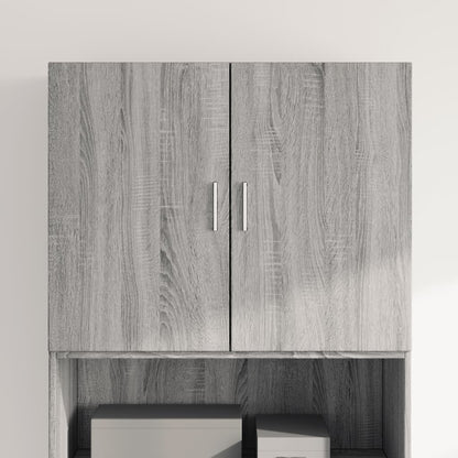 vidaXL Wall Cabinet Grey Sonoma 80x42.5x64 cm Engineered Wood 1