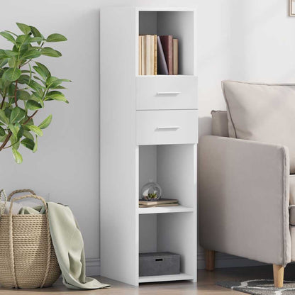 vidaXL Highboard White 30x42.5x124 cm Engineered Wood 1