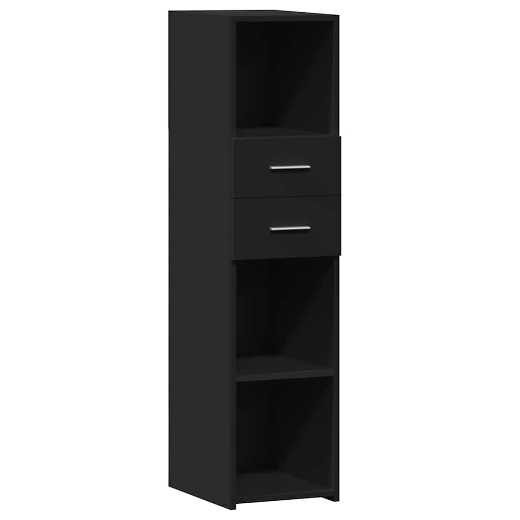 vidaXL Highboard | Black | Engineered wood | Tall | Highboard | Rectangular 2