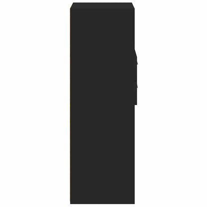 vidaXL Highboard | Black | Engineered wood | Tall | Highboard | Rectangular 5
