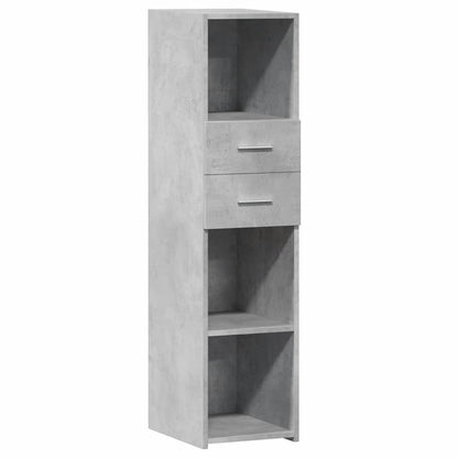vidaXL Highboard Concrete Grey 30x42.5x124 cm Engineered Wood 2