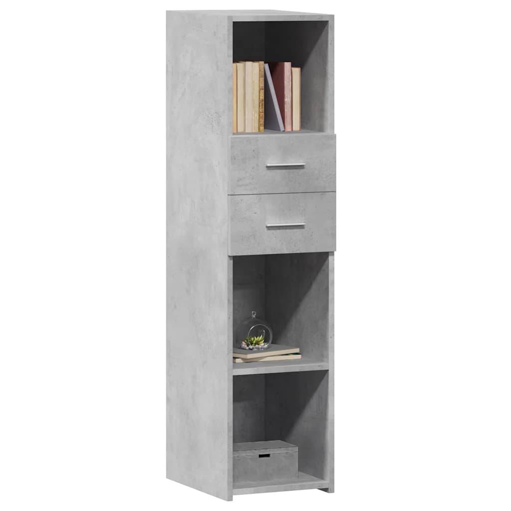 vidaXL Highboard Concrete Grey 30x42.5x124 cm Engineered Wood 3