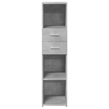 vidaXL Highboard Concrete Grey 30x42.5x124 cm Engineered Wood 4