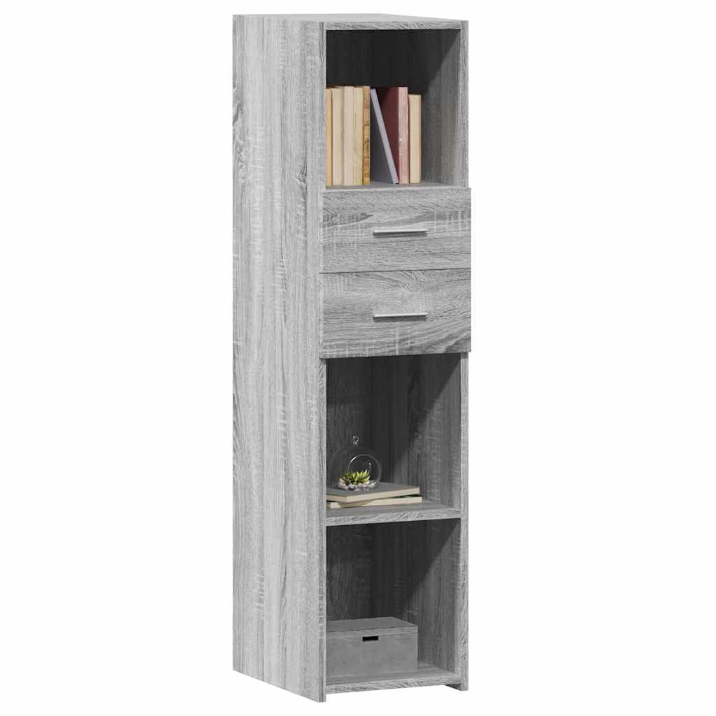 vidaXL Highboard Grey Sonoma 30x42.5x124 cm Engineered Wood 3