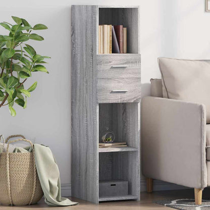 vidaXL Highboard Grey Sonoma 30x42.5x124 cm Engineered Wood 1