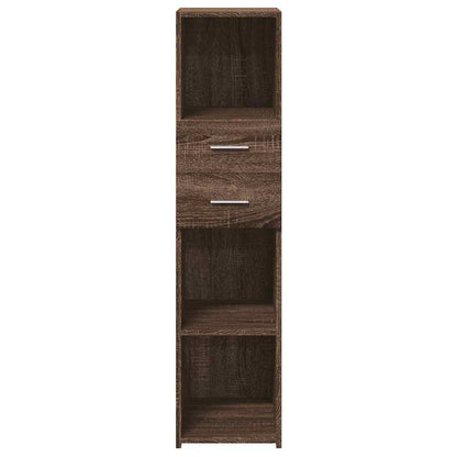 vidaXL Highboard Brown Oak 30x42.5x124 cm Engineered Wood 4
